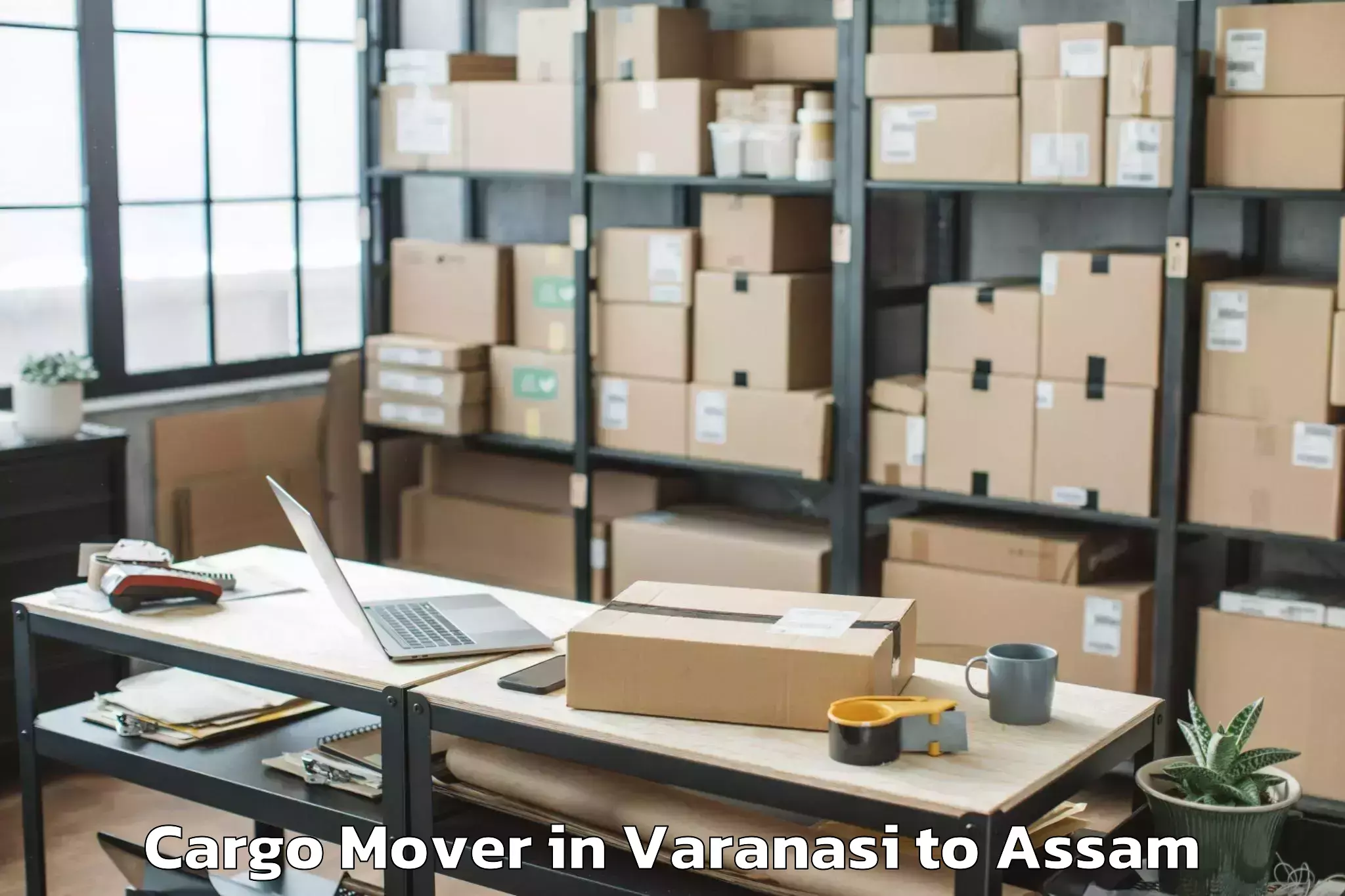 Book Varanasi to Nahorkatiya Cargo Mover Online